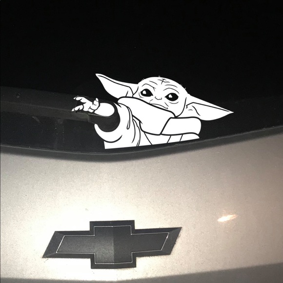Wall Art Baby Yoda Car Decal Poshmark